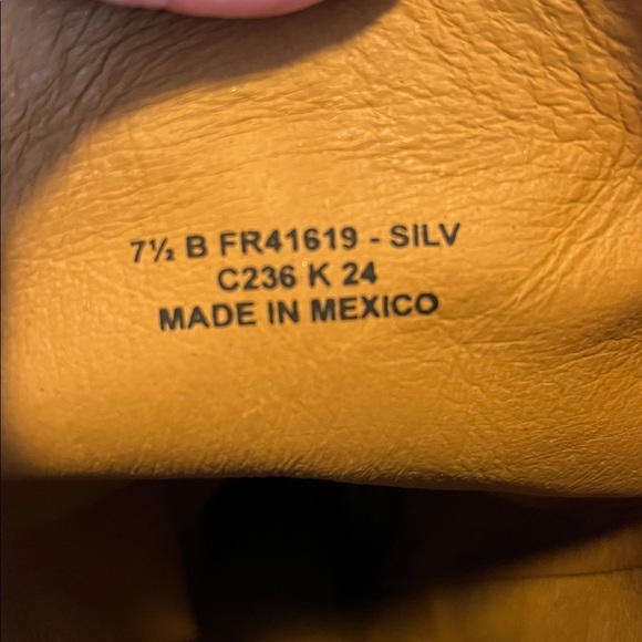 Frye 14L silver metallic harness knee-High boots - Picture 13 of 13